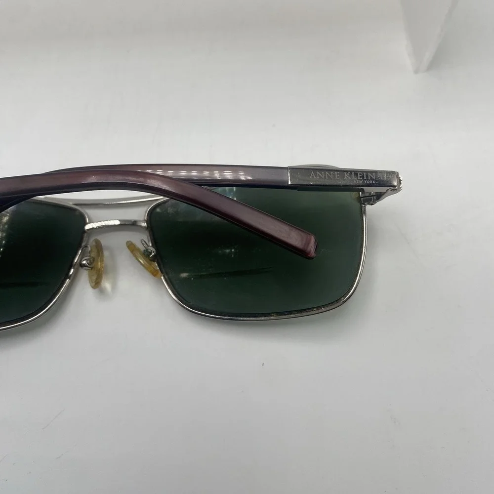 Anne Klein Sunglasses Women FRAME ONLY AK4124 58-16-130 Silver Brown 691 - Picture 8 of 16